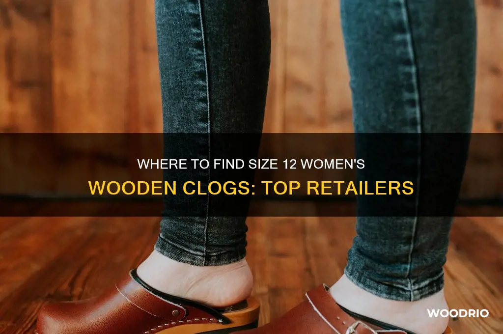 where can i buy wooden clogs in size 12 woman
