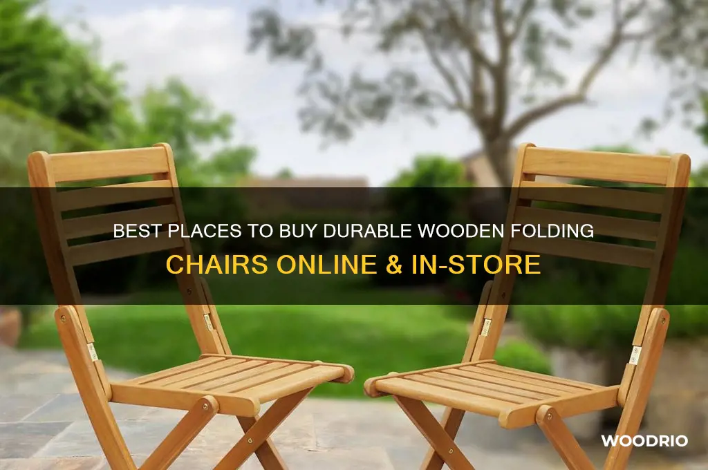 where can i buy wooden folding chairs