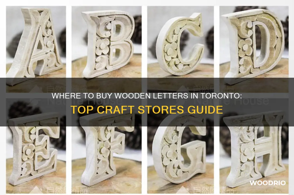 where can i buy wooden letters in toronto