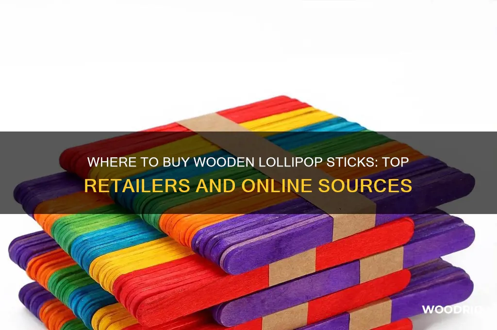 where can i buy wooden lollipop sticks