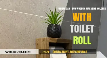 Unique Wooden Magazine Holders Made from Toilet Rolls: Where to Buy