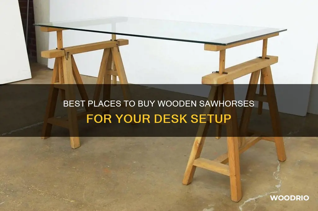 where can i buy wooden sawhorses for desk