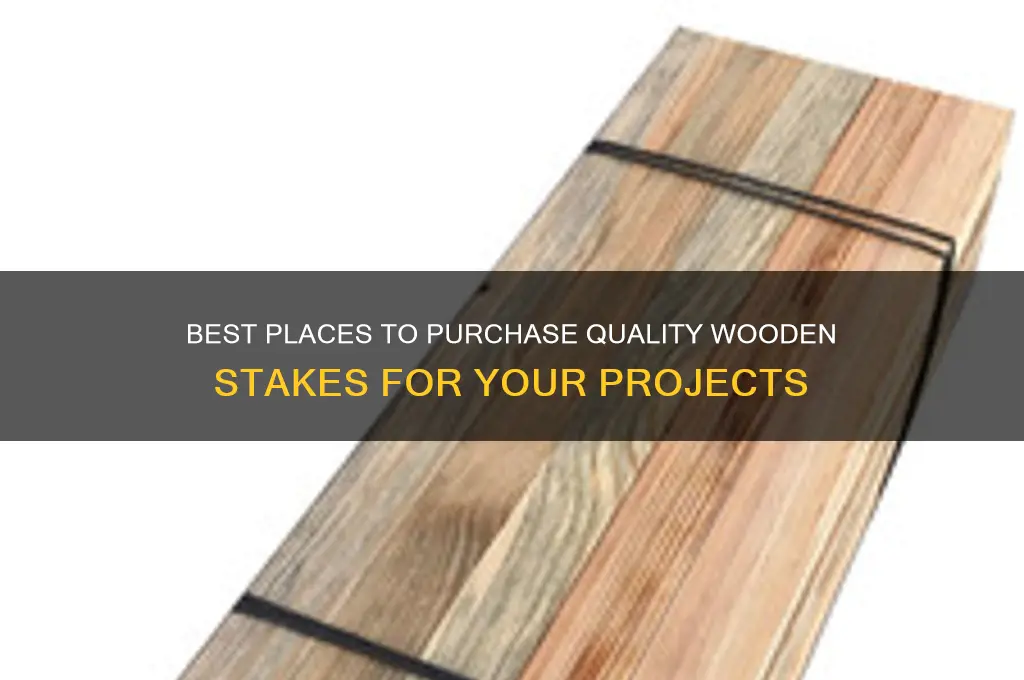 where can i buy wooden stakes