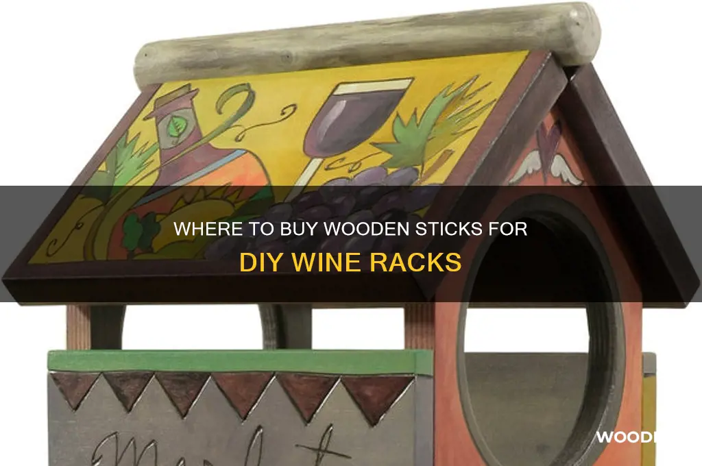 where can i buy wooden stick for wine rack