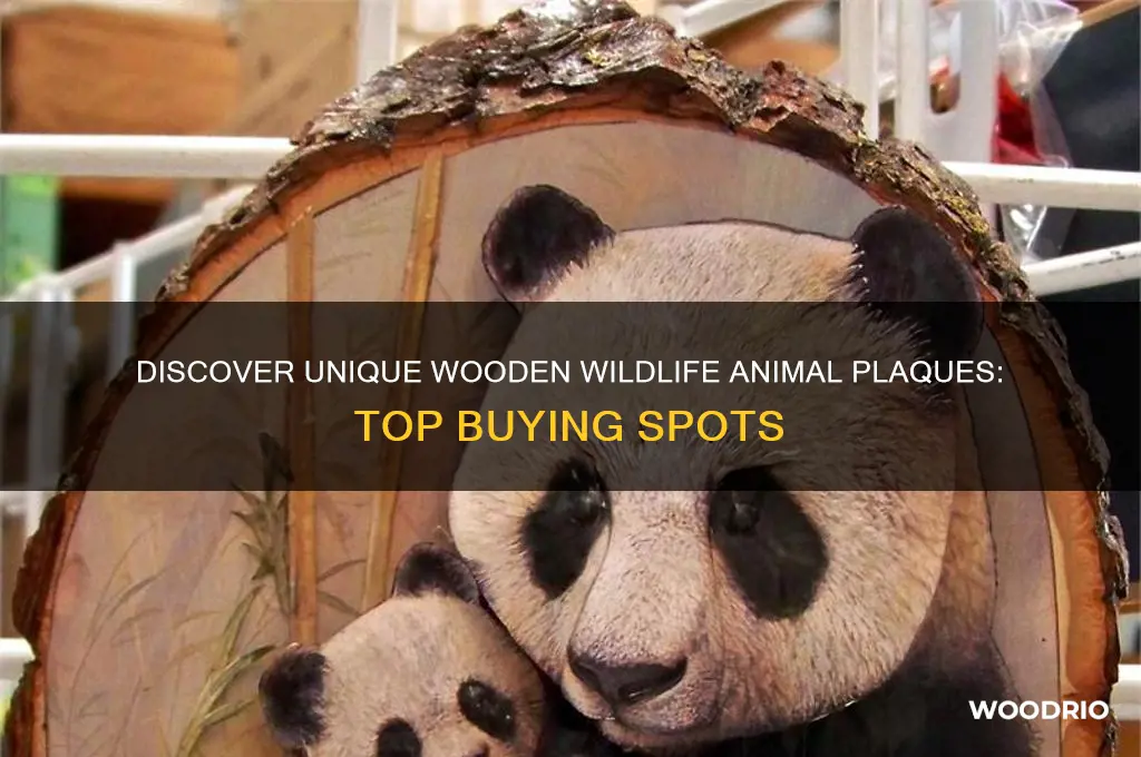 where can i buy wooden wild life animal plaques