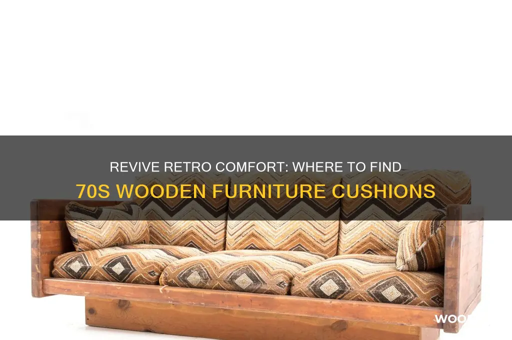 where can you buy 70s wooden furniture cushions