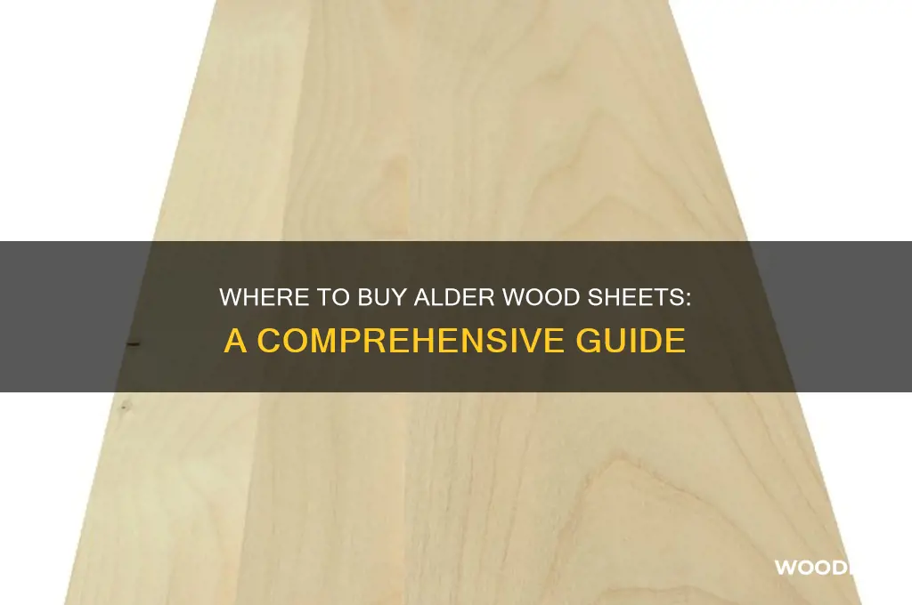 where can you buy a sheet of alder wood