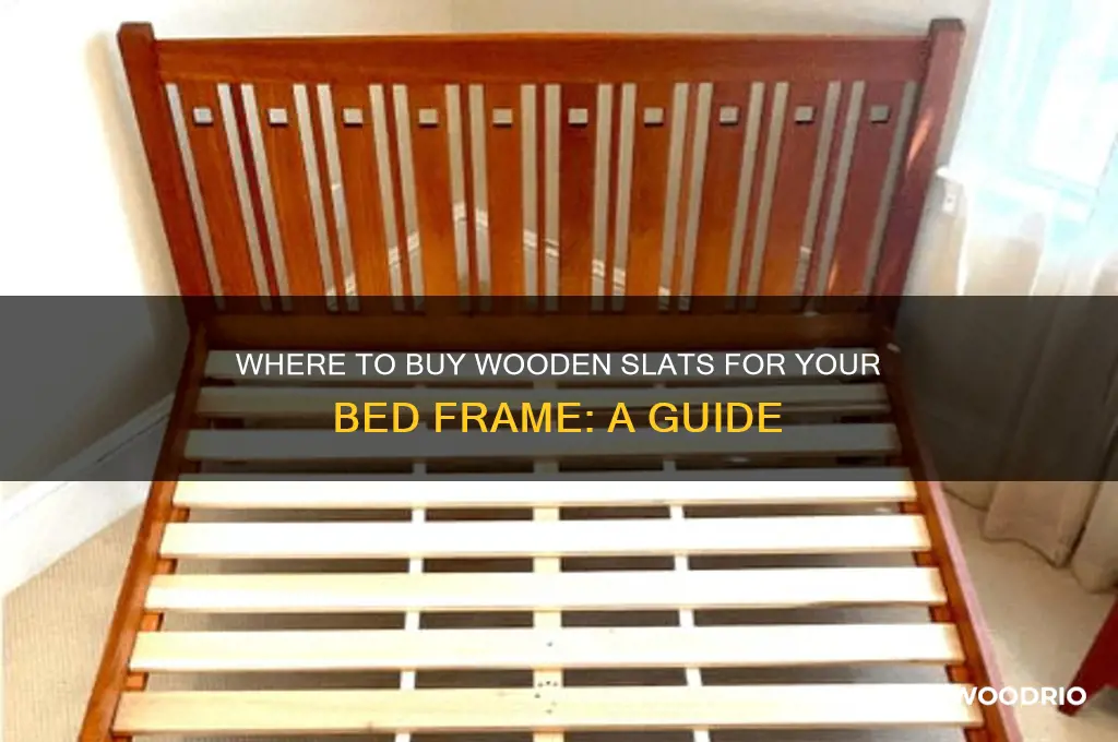 where can you buy bed frame wooden slates