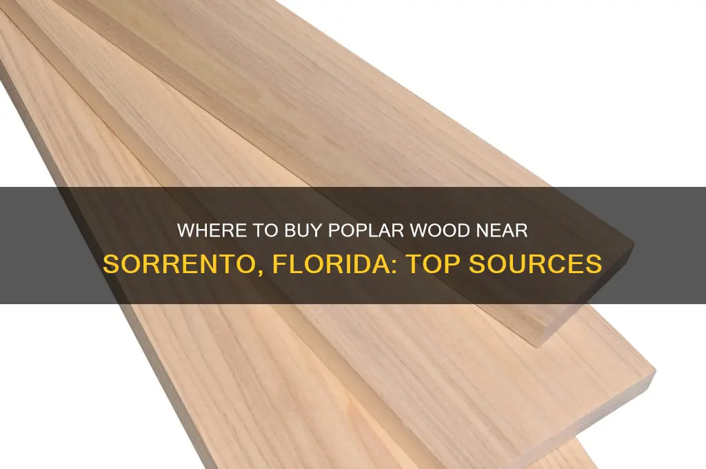 where can you buy poplar wood near sorrento florida