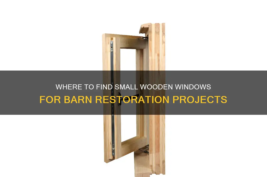 where can you buy small wooden windows for barn