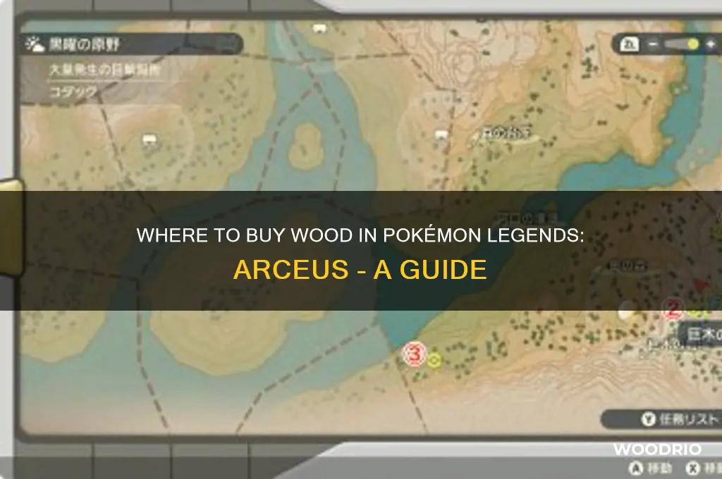 where can you buy wood in legends arceus