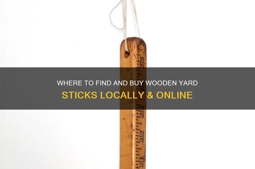 where can you buy wooden yard sticks