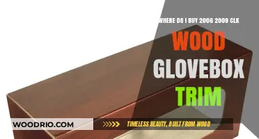 Where to Find 2006-2009 CLK Wood Glovebox Trim for Sale