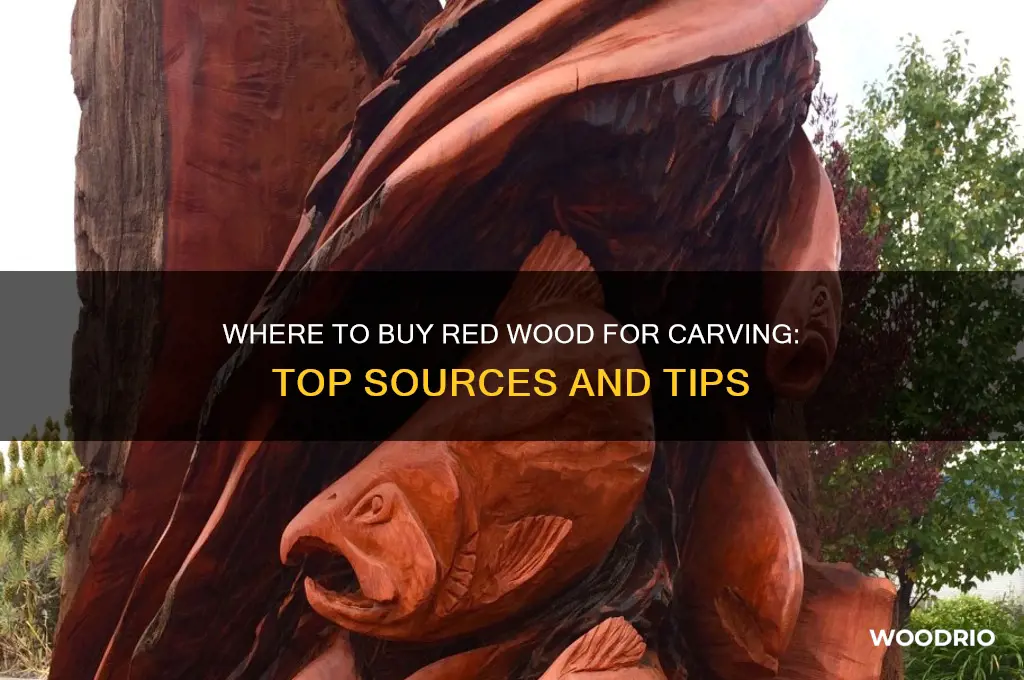 where do i buy red wood for carving