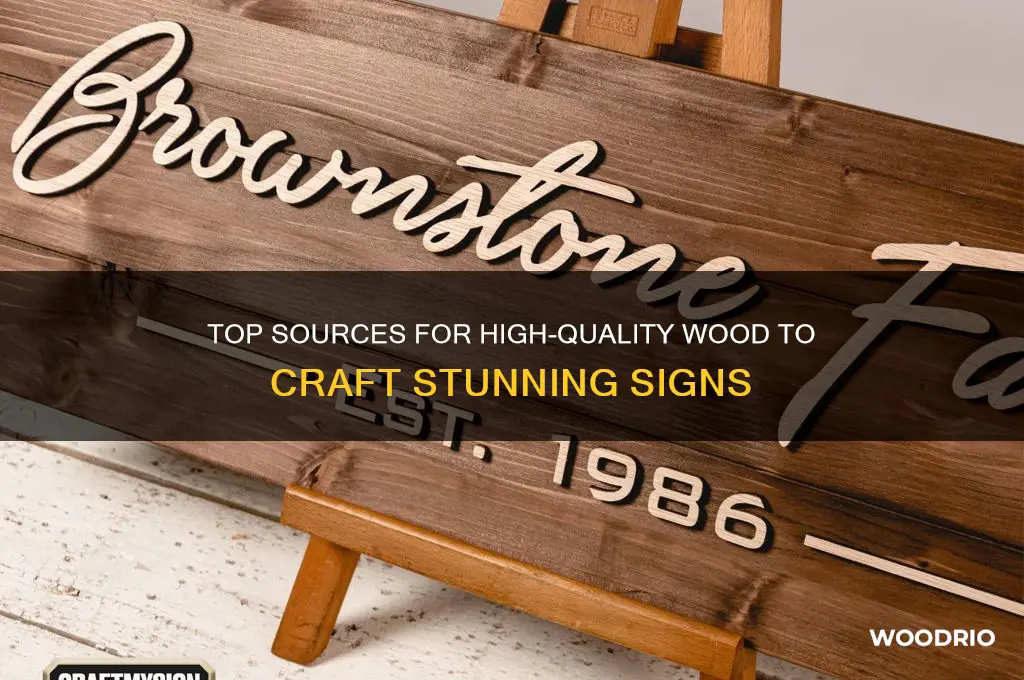 where do you buy your quality wood for sign making