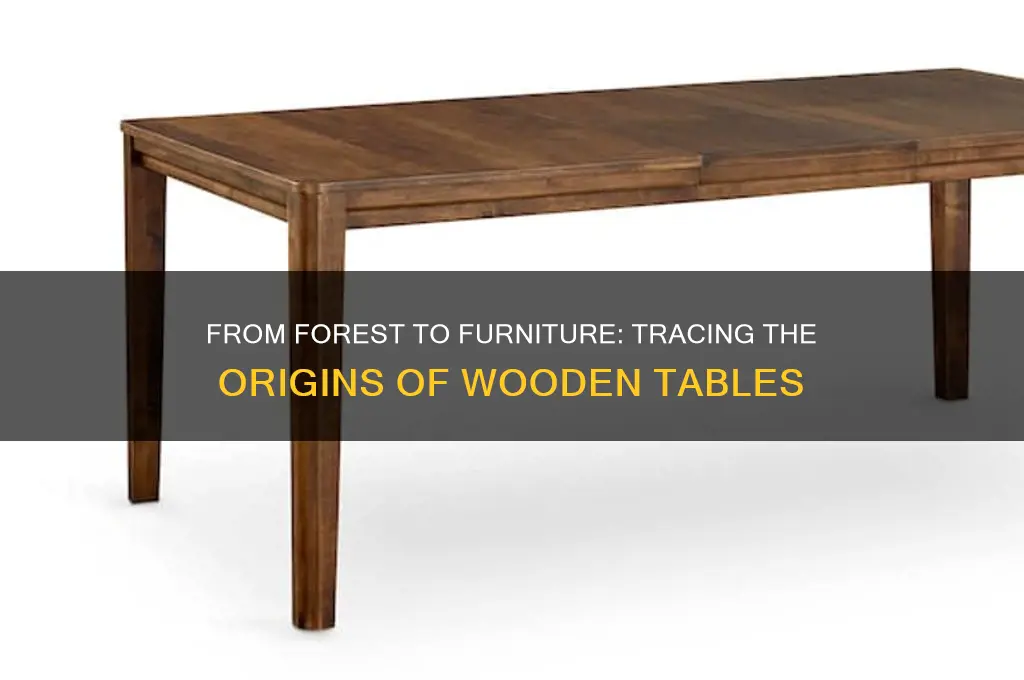 where does wooden tables come from
