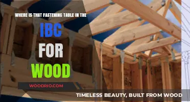 Locating the Fastening Table in IBC for Wood Construction