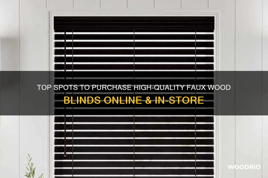 where is the best place to buy faux wood blinds