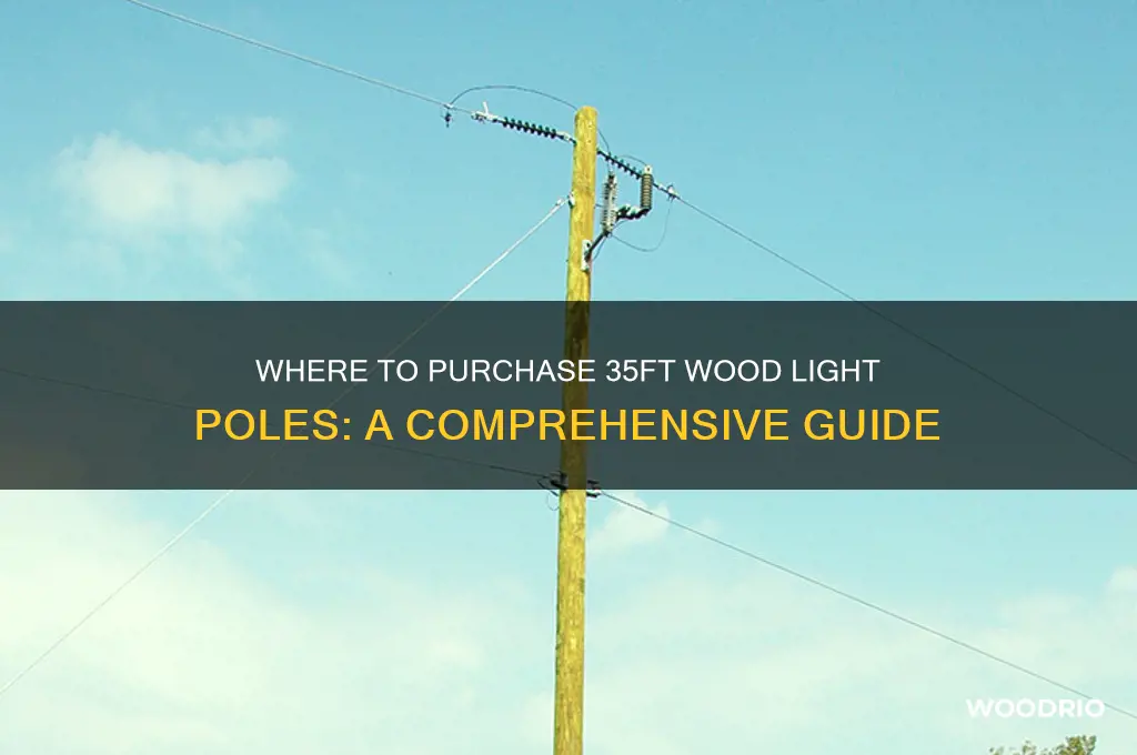 where it buy 35ft wood light pole