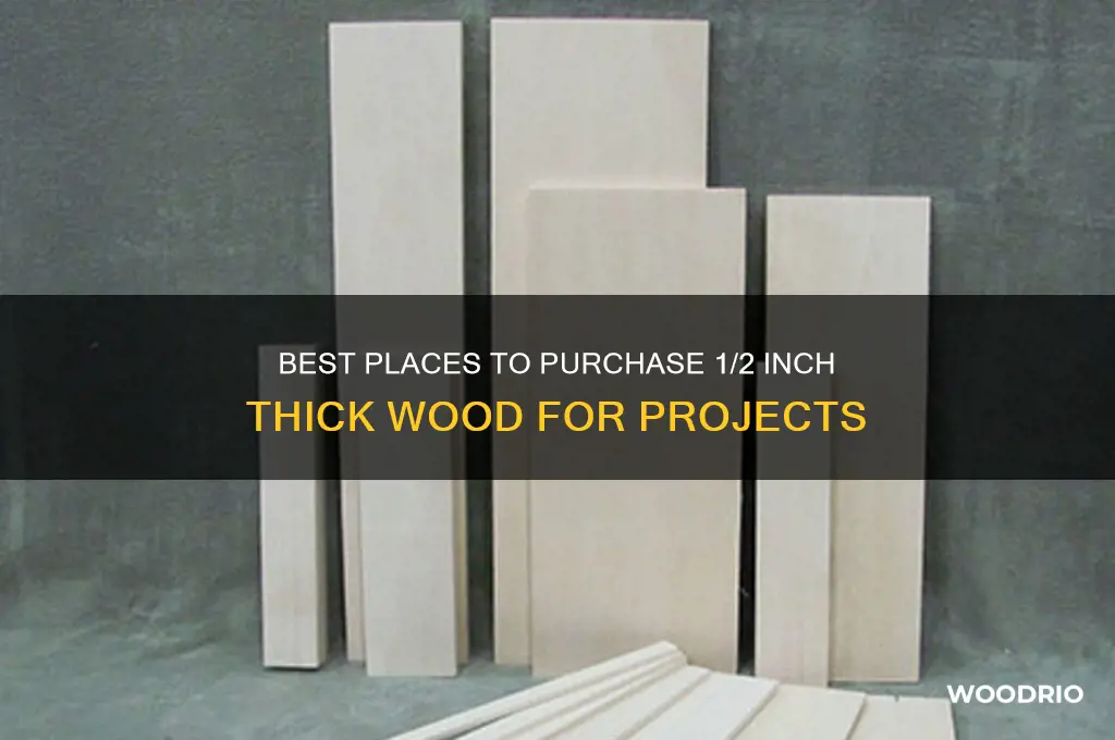 where to buy 1 2 inch thick wood