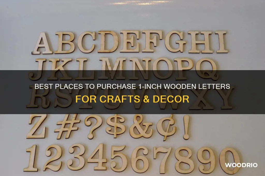 where to buy 1 inch wooden letters