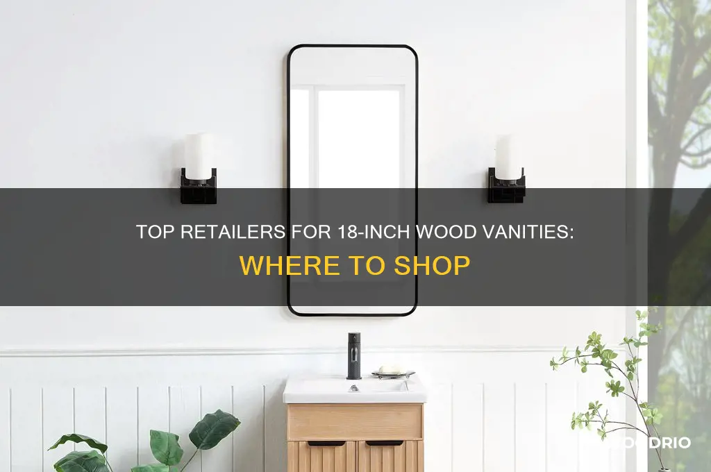 where to buy 18 wood vanities