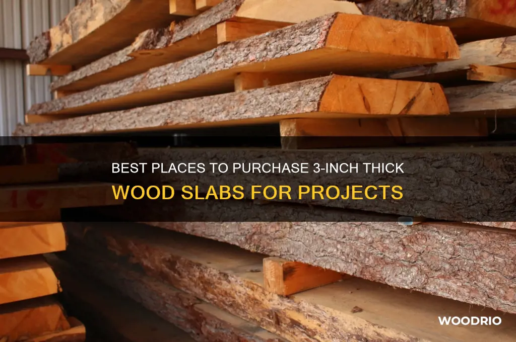 where to buy 3 inch thick wood slab