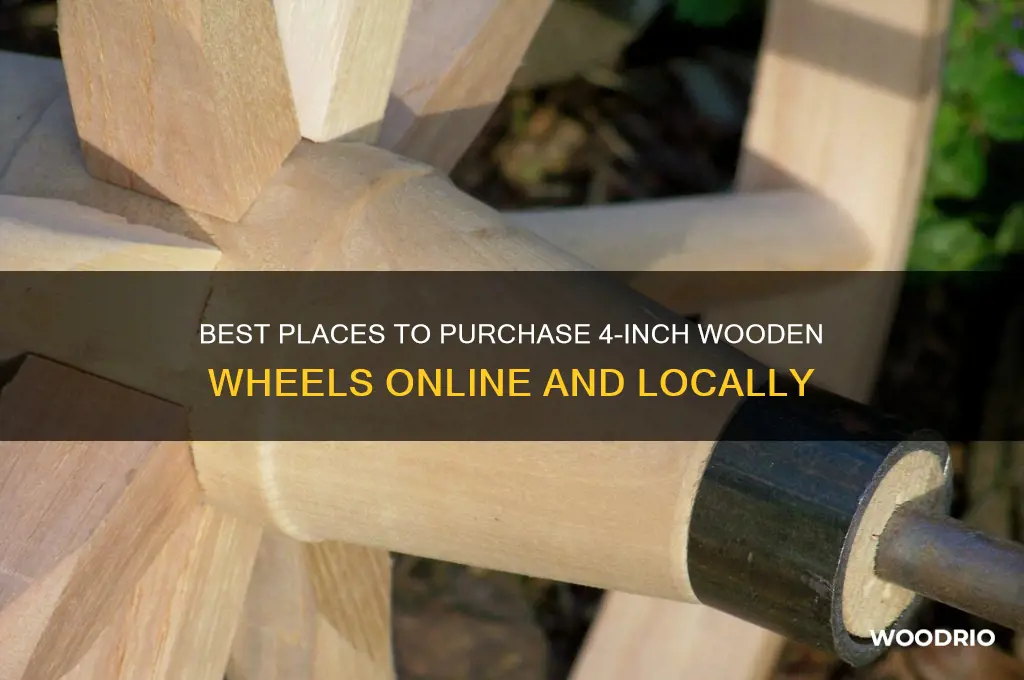 where to buy 4 inch wooden wheels