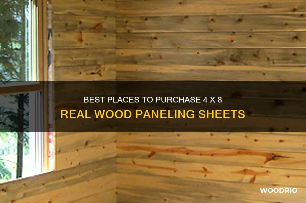 where to buy 4 x 8 real wood paneling sheets
