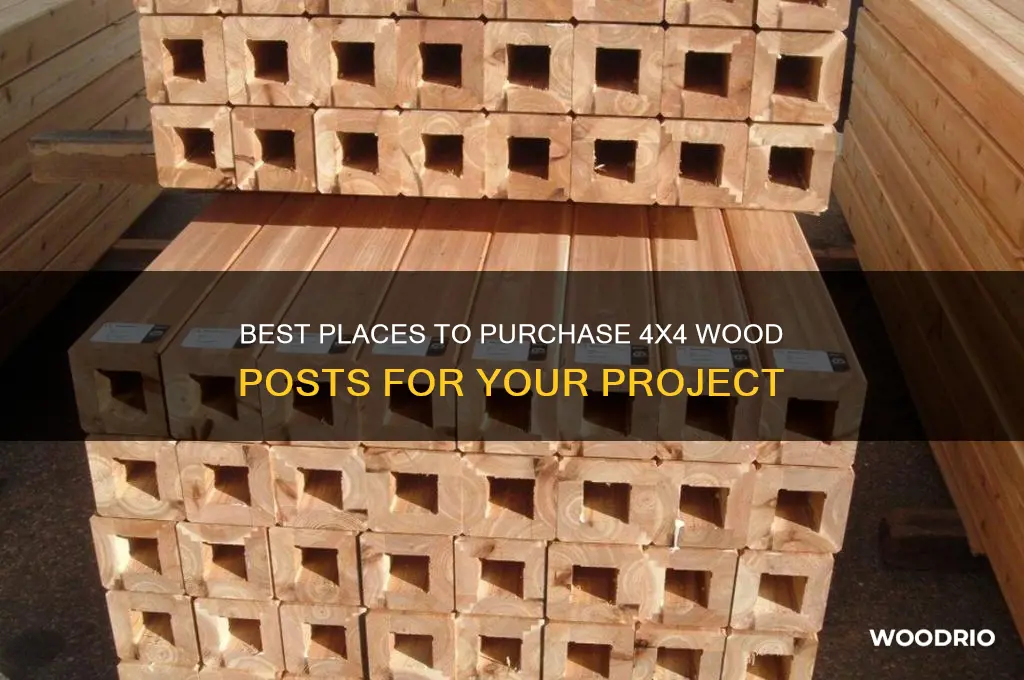 where to buy 4x4 wood posts