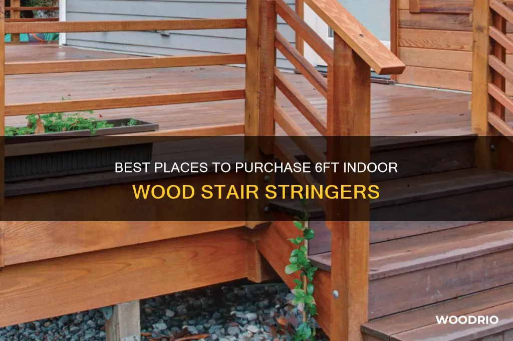 where to buy 6ft indoor wood stair stringers