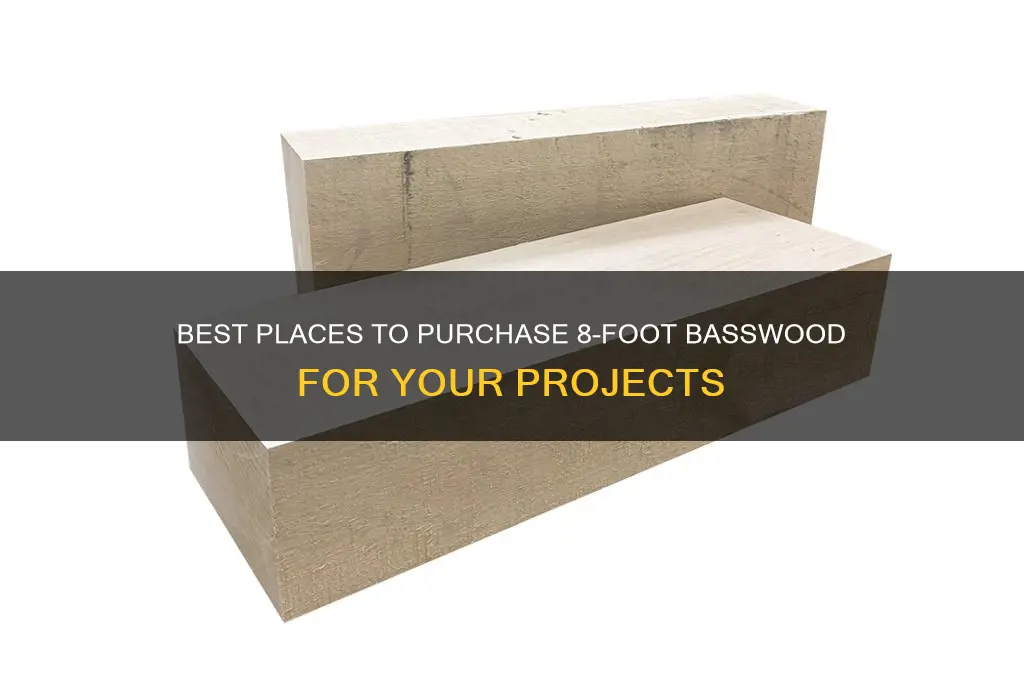 where to buy 8 foot bass wood