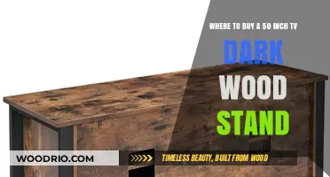 Best Places to Buy a 50-Inch TV Dark Wood Stand