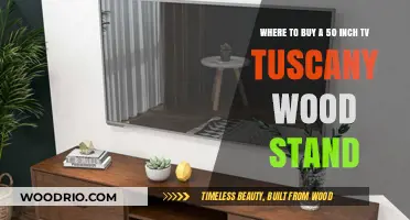 Best Places to Purchase a 50-Inch TV with Tuscany Wood Stand