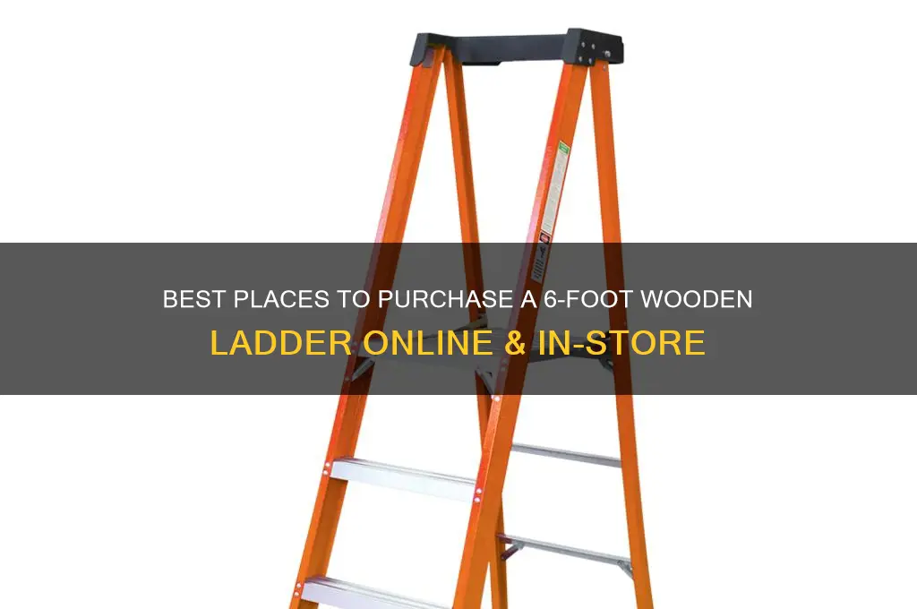 where to buy a 6 foot wooden ladder