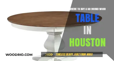 Houston's Best Spots to Purchase a 60-Round Wood Table