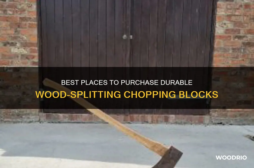 where to buy a chopping block for splitting wood