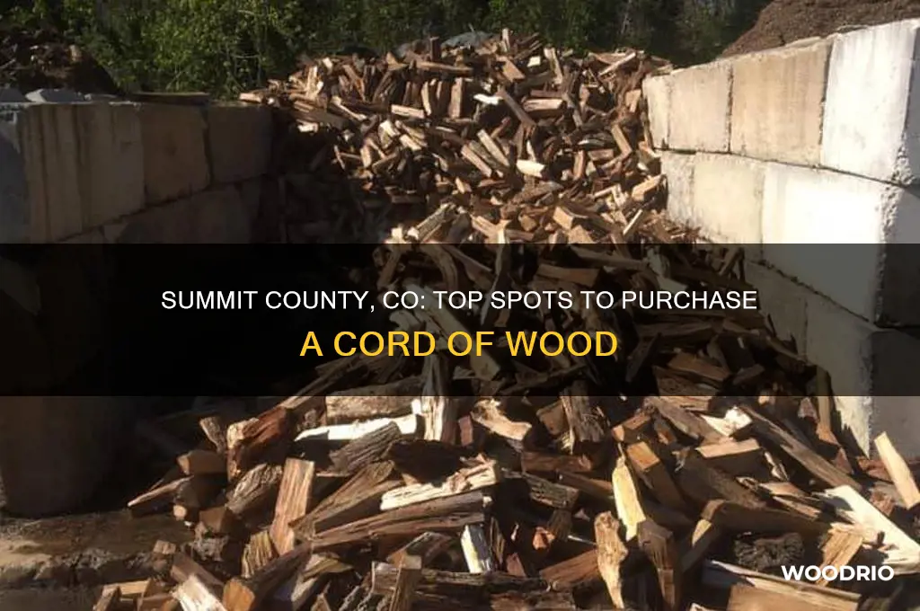 where to buy a cord of wood summit county co