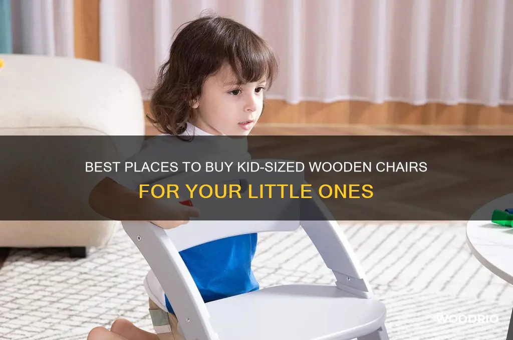 where to buy a kid size wood chair