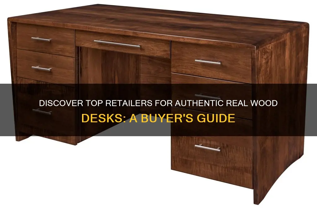 where to buy a real wood desk