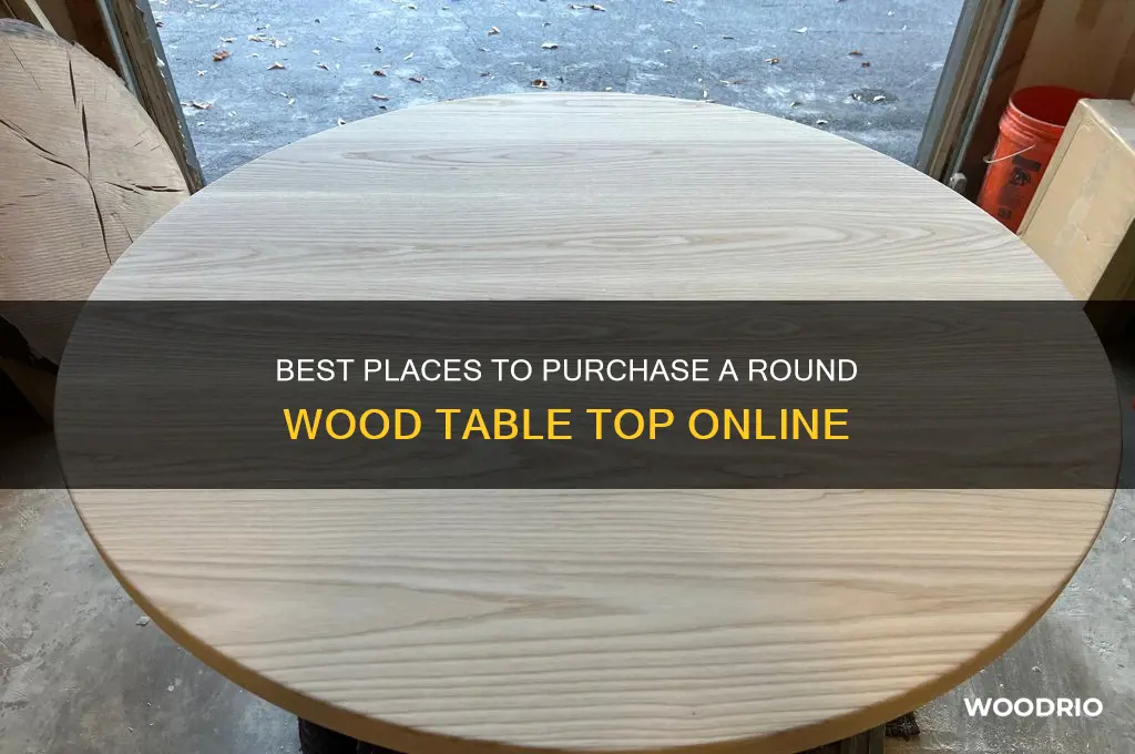 where to buy a round wood table top