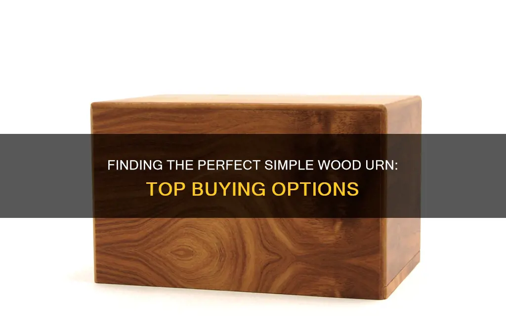 where to buy a simple wood urn
