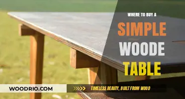 Discover the Best Places to Buy a Simple Wooden Table