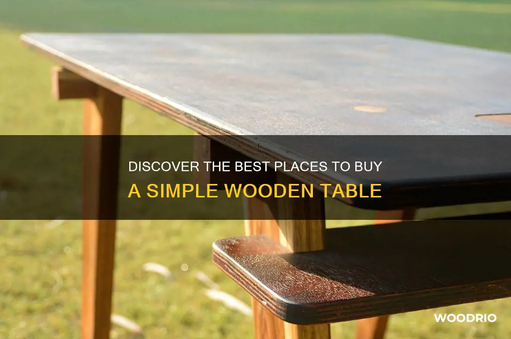 where to buy a simple woode table