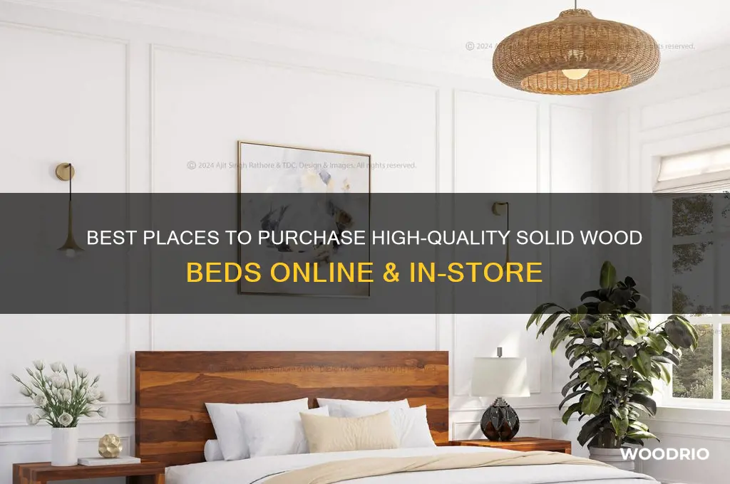 where to buy a solid wood bed