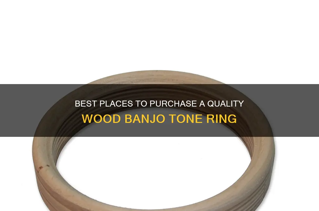 where to buy a wood banjo tone ring
