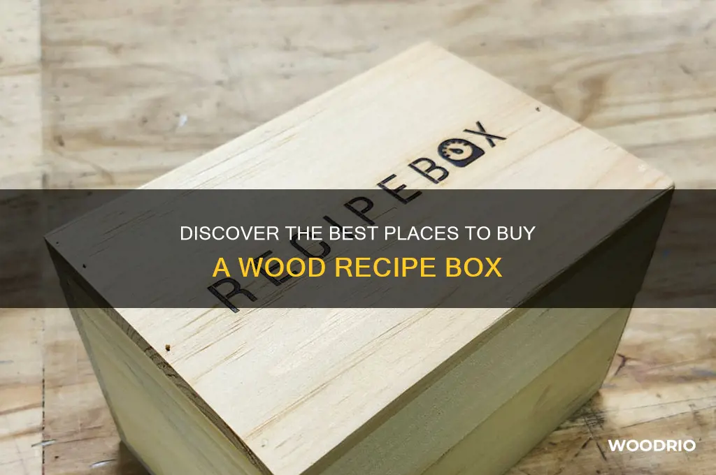 where to buy a wood recipe box