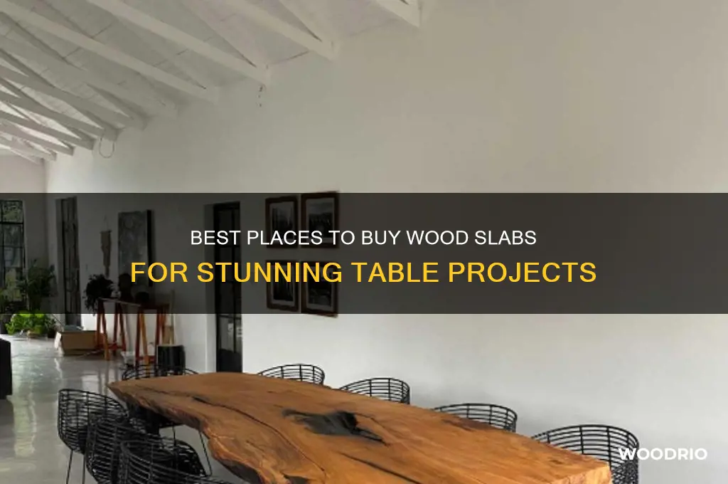 where to buy a wood slab for table