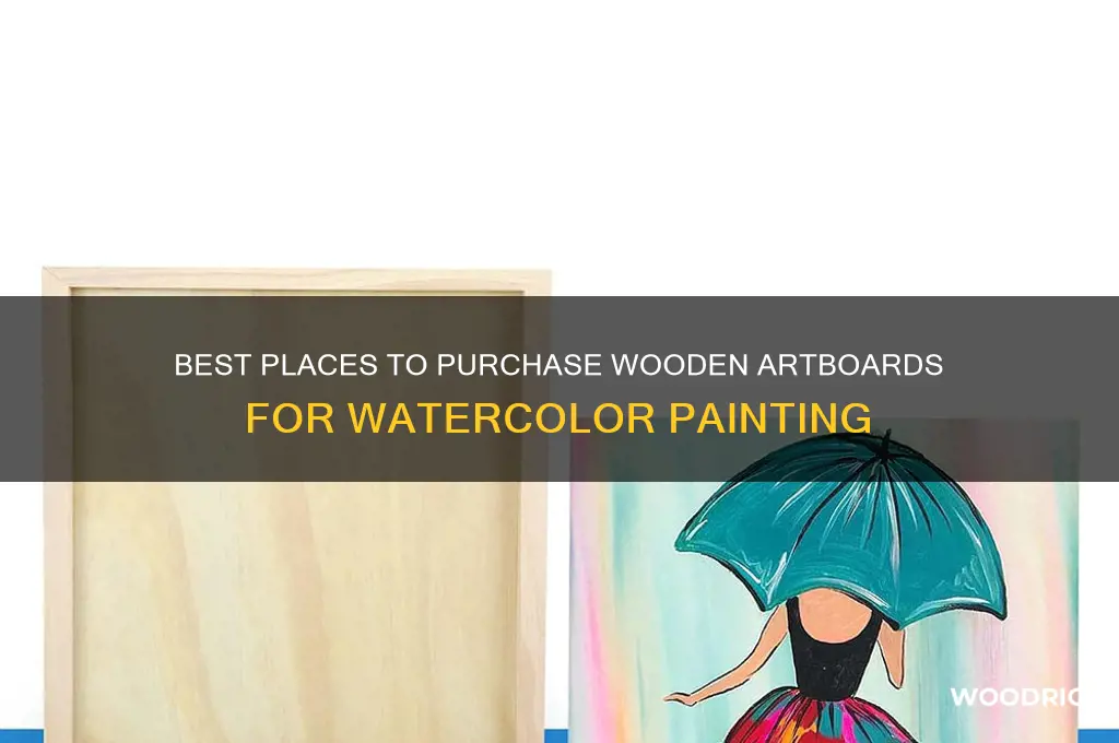 where to buy a wooden artboard for watercolor