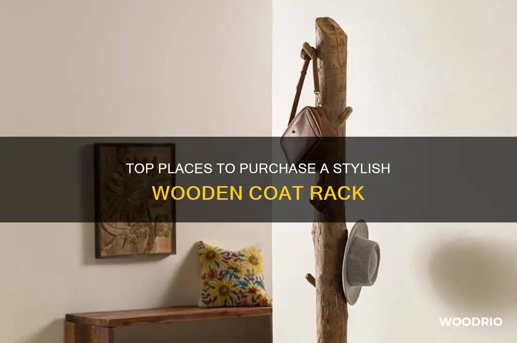 where to buy a wooden coat rack